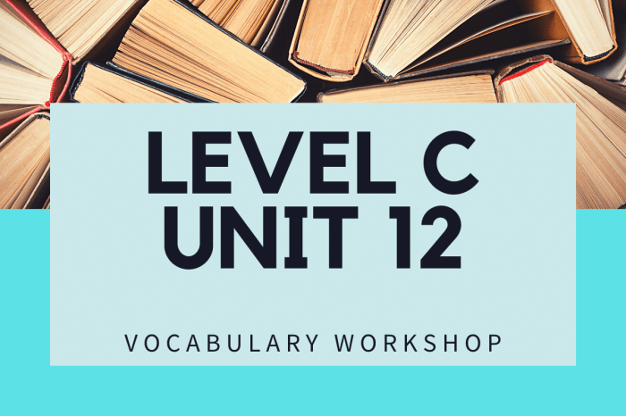 Vocabulary workshop level c unit 12 completing the sentence