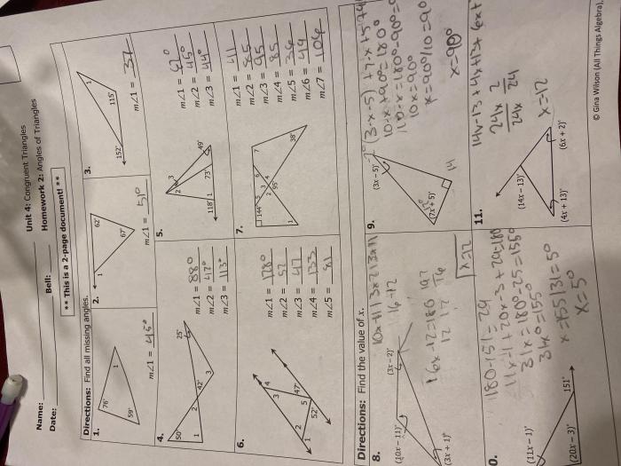 Unit 5 relationships in triangles homework 4 centroids orthocenters review