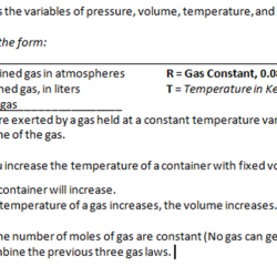 Ap chemistry gas laws frq