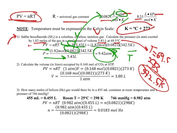 Ap chemistry gas laws frq