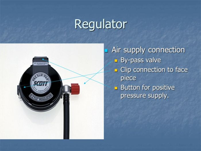 Scott scba regulator parts diagram