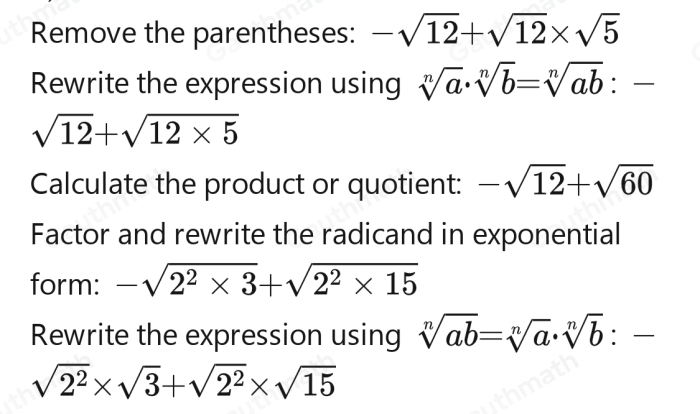 Expressions algebraic simplifying algebra expression equations combining radical rational fractions solver distributive exponents radicals