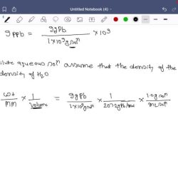 Calculate the molarity of lead in a 9.0 ppb solution