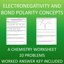 Polarity and electronegativity worksheet answers