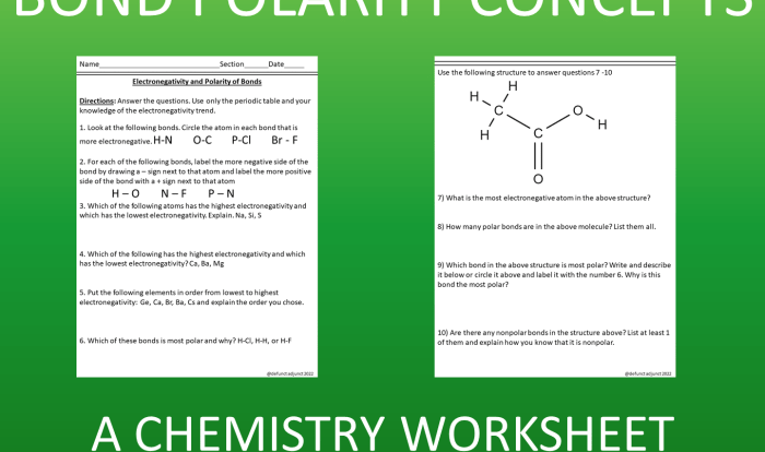 Polarity and electronegativity worksheet answers